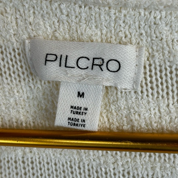 Pilcro by Anthropologie oversized sweater tunic in ivory - Picture 12 of 15